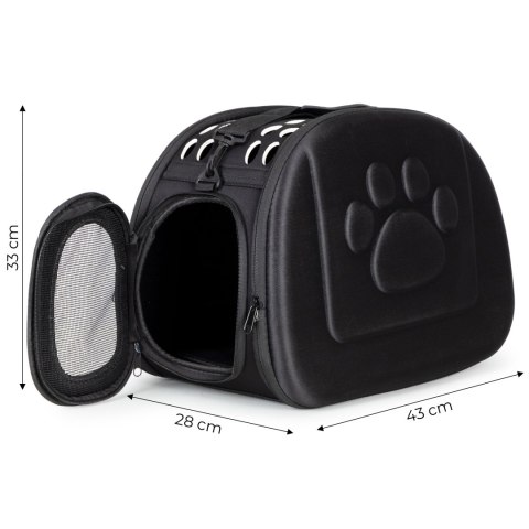 Duży transporter dla kota psa torba podróżna czarny Petsi
