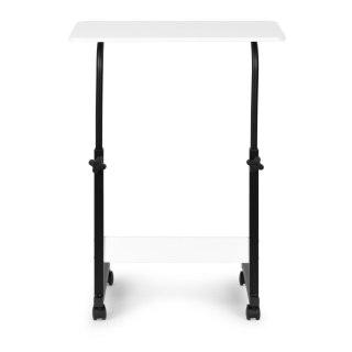 Stolik pod laptopa z kółkami biurko dostawiane do fotela kanapy biały ModernHome