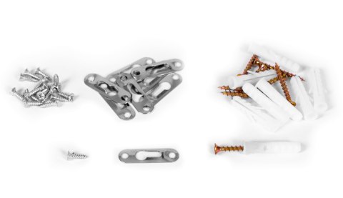 Nowoczesny wiszący regał 8 półek biały ModernHome