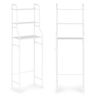 Wysoki regał WC łazienkowy nad sedes 3 półki aluminiowa konstrukcja