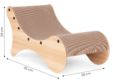 Drapak tekturowy dla kota leżak kartonowy legowisko Petsi