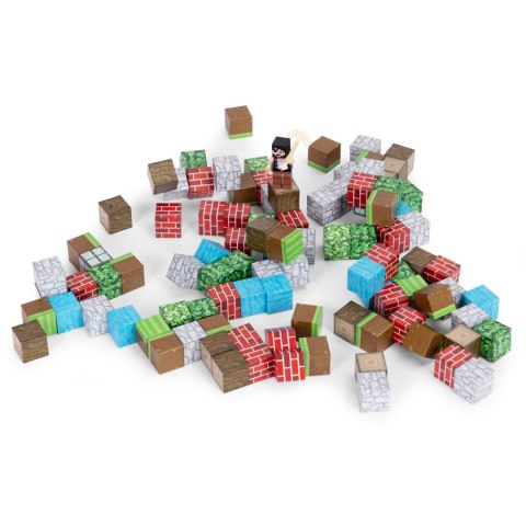 Klocki magnetyczne konstrukcyjne zestaw dla dzieci 100 elementów sześciany