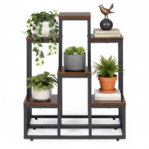 Kwietnik stojący stojak na kwiaty ozdoby 6 półek loft ModernHome