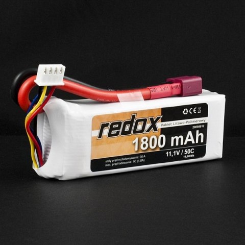 Akumulator Redox 1800 Mah 11,1v 50c - Pakiet Lipo