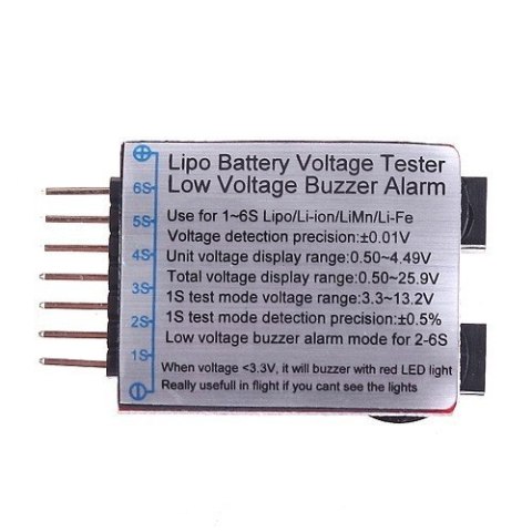 Buzzer Miernik Wskażnik Napięcia Z Wyświetlaczem (Regulowany)