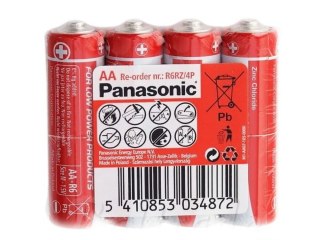 Bateria Cynkowo-Węglowa Panasonic 1,5v R6 Aa - Blister 4 Sztuki