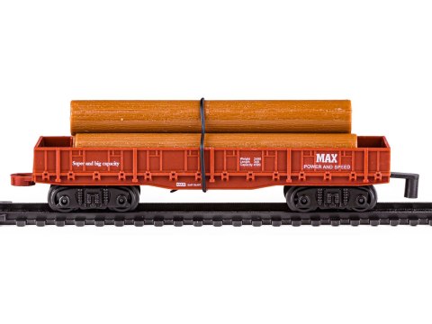 Kolejka Rail King Parowóz + 3 Wagony