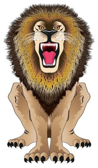 Latawiec Brainstorm - Wns Skyzoo 44x25" Nylon Lion