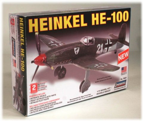 Model Plastikowy Do Sklejania Lindberg (Usa) Samolot Heinkel He-100