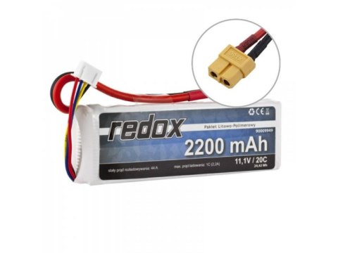 Pakiet Akumulator Redox Lipo 11,1v 2200mah 20c