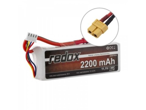 Pakiet Akumulator Redox Lipo 11,1v 2200mah 30c