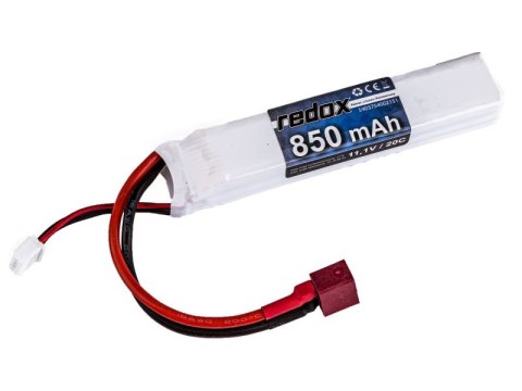 Pakiet Akumulator Redox Lipo 11,1v 850mah 20c