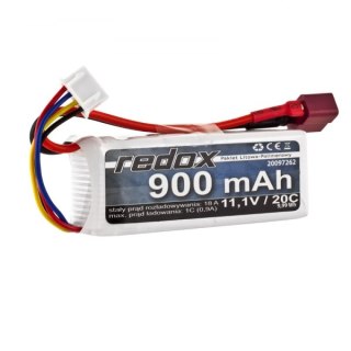 Pakiet Akumulator Redox Lipo 11,1v 900mah 20c