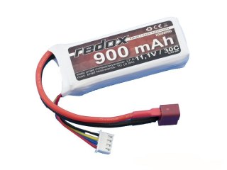 Pakiet Lipo Akumulator Redox 900mah 11,1v 30c