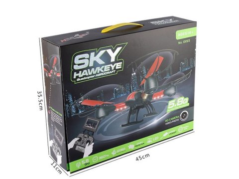 Quadrocopter Sky Hawkeye Fvp 2,4ghz Monitor Lcd Dron