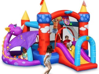 Smocza Przygoda Dmuchaniec Zamek Dmuchany Happyhop Zjeżdzalnia Trampolina