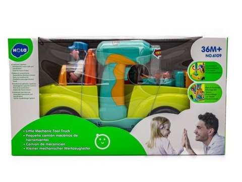 Auto Do Rozkręcania I Skręcania + Narzędzia, Jeździ, Świeci, Gra Melodie Wkrętarka