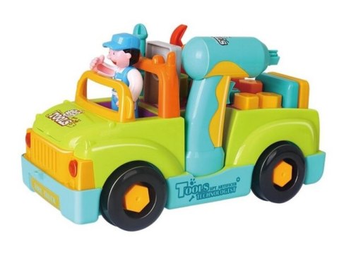 Auto Do Rozkręcania I Skręcania + Narzędzia, Jeździ, Świeci, Gra Melodie Wkrętarka