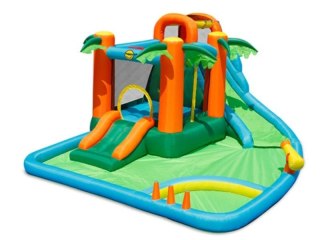 Dmuchaniec Zamek Wodny Dmuchany Happyhop Słoneczna Oaza 7 In 1