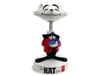 Figurka - 4" Kat Bobble Head (Red Jacket) - Kot Kat Z Kiwającą Głową - Amt