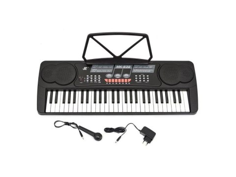 Keyboard Organy 54 Klawisze Zasilacz Mikrofon Mk-632