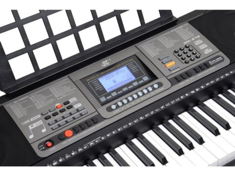 Keyboard Organy 61 Klawiszy Zasilacz Mk-816 Z Funkcją Nauki Gry