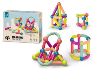 Klocki Magnetyczne Konstrukcyjne 42 Elementy