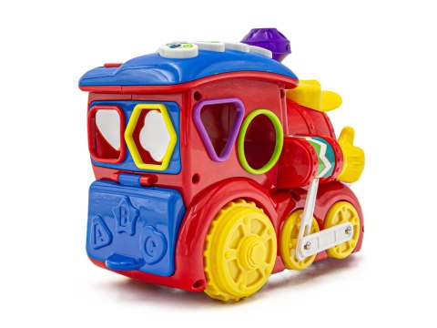 Kolorowa Lokomotywa, Ciuchcia Sorter Klocki Dźwięk Hola