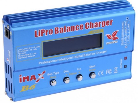 Ładowarka Imax B6 80w 6a + Adaptery