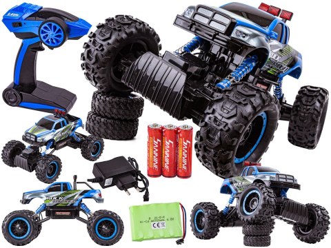 Samochód Auto Rock Crawler 1:14 2.4ghz 4wd Niebieski