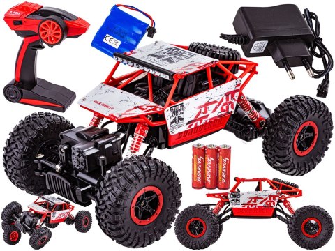 Samochód Rc Rock Crawler 2.4ghz 1:18 Czerwony