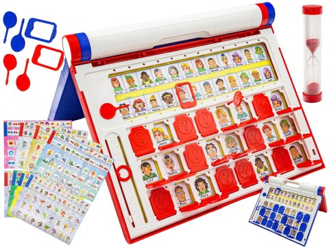 Tablica Edukacyjna "Guess Who" Gra Pamięciowa "Zgadnij Kto?" 8 Plansz