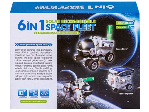 Zabawka Solarna Edukacyjny Solarny Robot Astronauta Statek Samolot 6w1