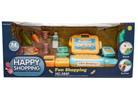 Edukacyjna Sklepowa Kasa Fiskalna - Mikrofon, Waga, Czytnik, Akcesoria