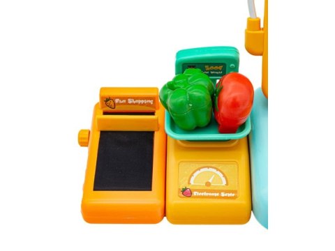 Edukacyjna Sklepowa Kasa Fiskalna - Mikrofon, Waga, Czytnik, Akcesoria