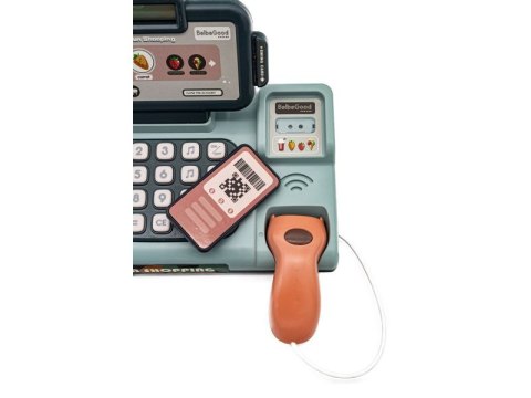 Edukacyjna Sklepowa Kasa Fiskalna - Mikrofon, Waga, Koszyk, Akcesoria