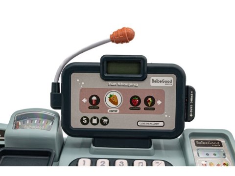 Edukacyjna Sklepowa Kasa Fiskalna - Mikrofon, Waga, Koszyk, Akcesoria