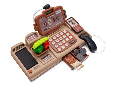 Edukacyjna Sklepowa Kasa Fiskalna - Mikrofon, Waga, Koszyk, Akcesoria