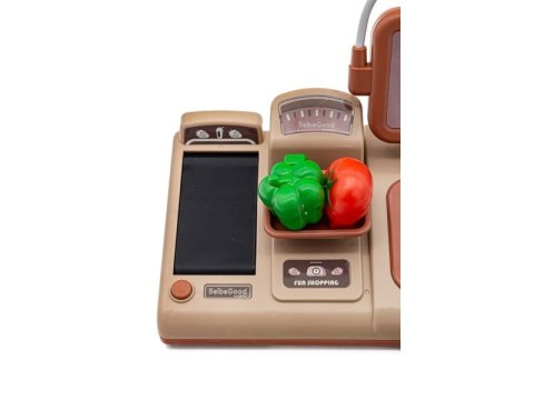 Edukacyjna Sklepowa Kasa Fiskalna - Mikrofon, Waga, Koszyk, Akcesoria