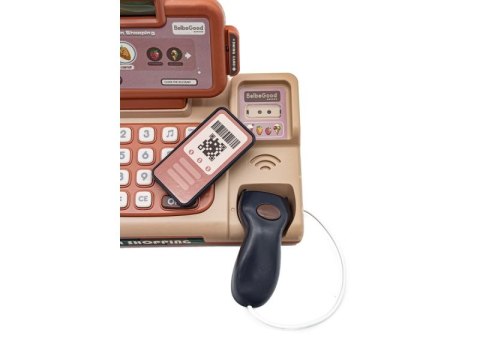 Edukacyjna Sklepowa Kasa Fiskalna - Mikrofon, Waga, Koszyk, Akcesoria