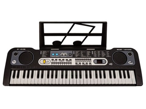 Keyboard Mq-6119l Organki, 61 Klawiszy, Mikrofon, Nauka Gry