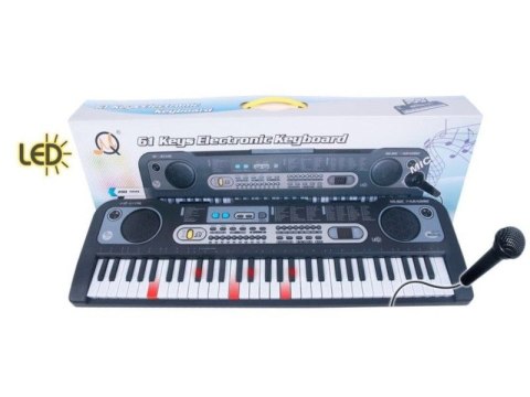 Keyboard Mq-6119l Organki, 61 Klawiszy, Mikrofon, Nauka Gry