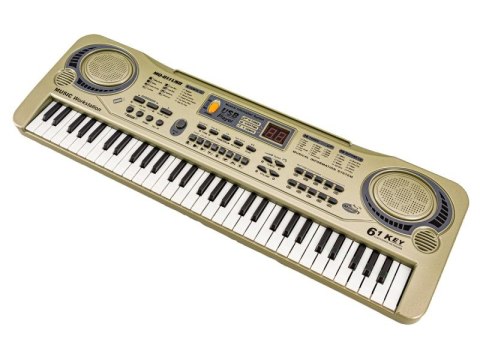 Keyboard Mq-811 Organki, 61 Klawiszy, Zasilacz, Mikrofon, Usb