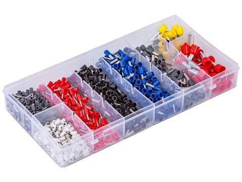 Konektory Kablowe, Zestaw Tulejek, Końcówek 800 Szt. Tulejki Do Zaciskarki, Praski