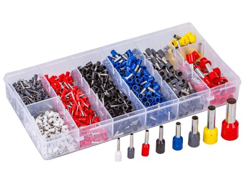 Konektory Kablowe, Zestaw Tulejek, Końcówek 800 Szt. Tulejki Do Zaciskarki, Praski