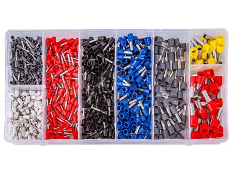 Konektory Kablowe, Zestaw Tulejek, Końcówek 800 Szt. Tulejki Do Zaciskarki, Praski