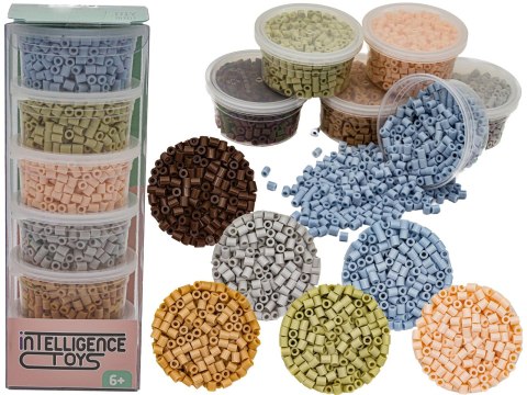 Koraliki Do Prasowania 3000szt, Prasowanki, Do Prasowanek, 6 Kolorów, Zapas - Pastelowe Szarości I Beże