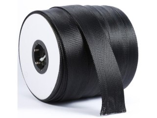Oplot Poliestrowy Czarny Ochrona Otulina Na Przewody 6mm 1mb