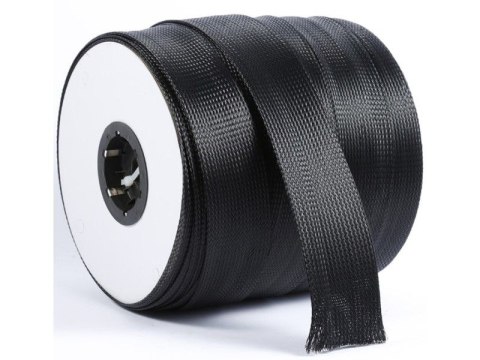 Oplot Poliestrowy Czarny Ochrona Otulina Na Przewody 6mm 1mb