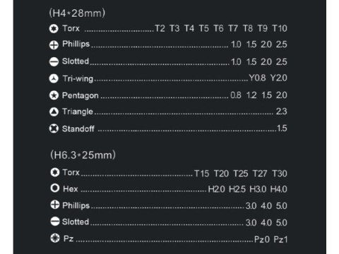 Profesjonalny Zestaw Narzędzi Precyzyjnych Jakemy 45w1